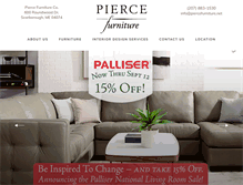 Tablet Screenshot of piercefurniture.net